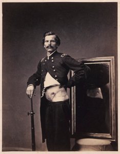 Mayor H. A. Barnum, Recuperación tras una herida penetrante de bala en el abdomen con perforación del ilion izquierdo, del Catálogo Fotográfico de la Sección Quirúrgica.