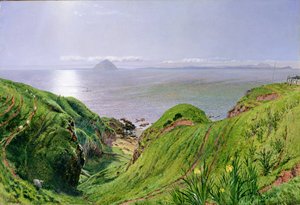 Vista de Ailsa Craig y la Isla de Arran de William Bell Scott