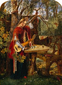 La bella Rosamond sola en su enramada (óleo sobre lienzo)