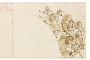 Boceto para Mural en Wallington Hall