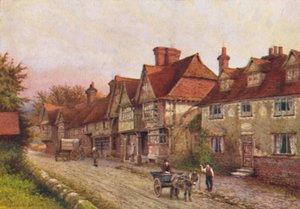 Chiddingstone desde la esquina del cementerio, 1907 de William Biscombe Gardner