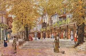 The Pantiles, Tunbridge Wells (litografía en color)
