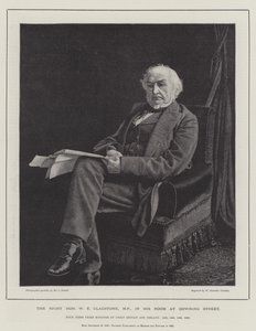 El Muy Honorable W E Gladstone, MP, en su Habitación en Downing Street de William Biscombe Gardner