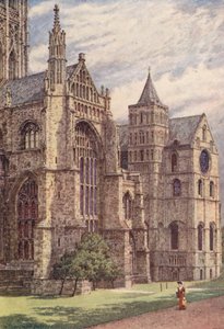 El lado sur de la catedral de Canterbury (litografía en color) de William Biscombe Gardner