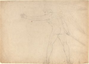 Un Ángel Guerrero [recto] de William Blake