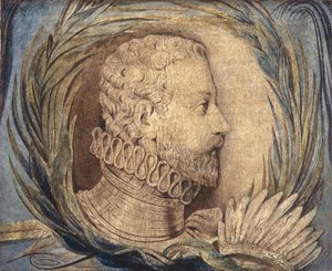 Alonso de Ercilla y Zúñiga, c.1800 (tempera on canvas) de William Blake