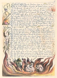 América. Una Profecía, Lámina 17, Sobre los Ángeles de Albión.... de William Blake