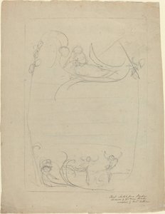 Un Hombre Armado Despreciando a una Mujer de William Blake