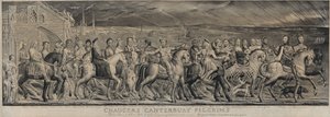 Los peregrinos de Canterbury de Chaucer de William Blake