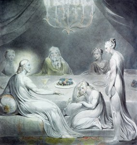 Cristo en la casa de Marta y María o La Magdalena Penitente de William Blake
