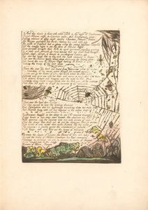 Europa. Una Profecía, Lámina 14, Y las nubes y fuegos . . . .  (Bentley 15) de William Blake