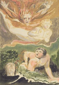 Cuatro hombres desnudos emergiendo de sus elementos, lámina 4 de 