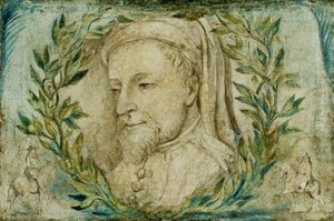 Geoffrey Chaucer, c.1800 (temple sobre lienzo)