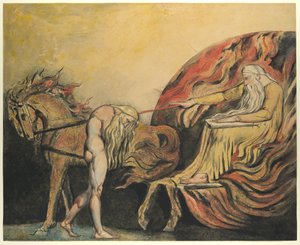 Dios juzgando a Adán, c.1795 de William Blake