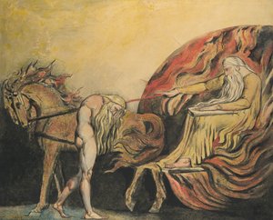 Dios juzgando a Adán, ca. 1795 de William Blake
