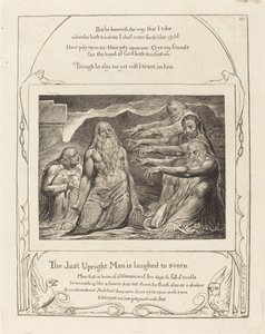 Job reprendido por sus amigos de William Blake