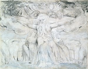 Job y sus hijas de William Blake