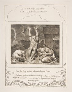 La desesperación de Job, de Ilustraciones del Libro de Job, 1825-26 de William Blake
