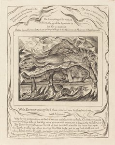Los sueños malignos de Job de William Blake