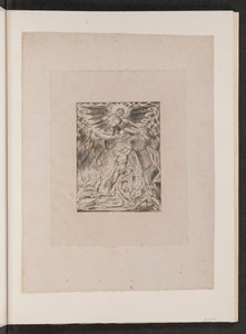Los hijos e hijas de Job abrumados por Satanás de William Blake