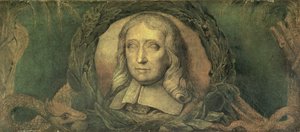 John Milton, c.1800-03 (temple sobre lienzo) de William Blake