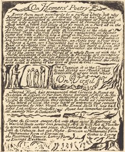 Sobre la poesía de Homero y sobre Virgilio, 1822 de William Blake