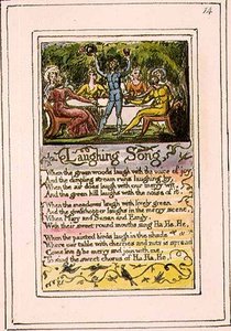 Canción de risa: lámina 14 de Canciones de Inocencia y de Experiencia (copia R) c.1802-08 de William Blake