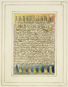 Jueves Santo: placa 18 de Canciones de Inocencia y de Experiencia (copia R) c.1802-08