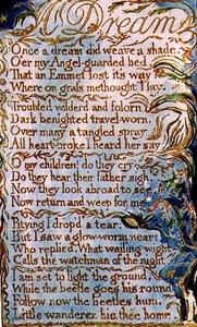 Un Sueño: lámina 26 de Canciones de Inocencia y de Experiencia (copia AA) c.1815-26 de William Blake