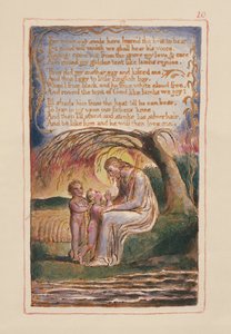 P.125-1950.pt10 El niño negro (cont.): lámina 10 de Canciones de Inocencia y de Experiencia (copia AA) c.1815-26 de William Blake