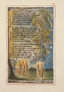 P.125-1950.pt21 Noche (cont.): lámina 21 de Canciones de Inocencia y de Experiencia (copia AA) c.1815-26 de William Blake