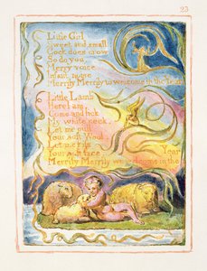 Primavera (cont.): placa 23 de Canciones de Inocencia y de Experiencia (copia AA) c.1815-26 de William Blake