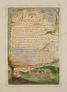P.125-1950.pt24 Canción de la enfermera: lámina 24 de Canciones de Inocencia y de Experiencia (copia AA) c.1815-26 de William Blake