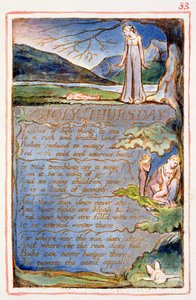 Jueves Santo: placa 33 de Canciones de Inocencia y de Experiencia (copia AA) c.1815-26 de William Blake