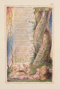 P.125-1950.pt36 La niña encontrada (cont.): lámina 36 de Canciones de Inocencia y de Experiencia (copia AA) c.1815-26