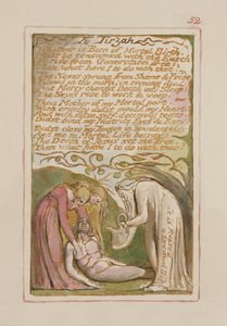 P.125-1950.pt52 A Tirzah: lámina 52 de Canciones de Inocencia y de Experiencia (copia AA) c.1815-26 de William Blake