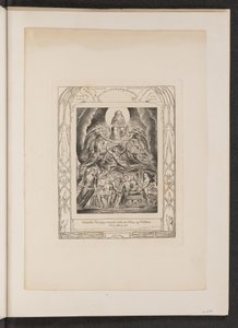 Satanás ante el trono de Dios de William Blake