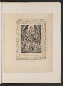 Satanás ante el trono de Dios de William Blake