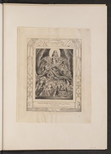 Satanás ante el trono de Dios de William Blake