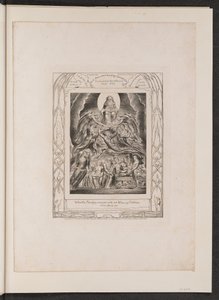 Satanás ante el trono de Dios de William Blake