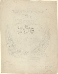 Boceto para la portada de las ilustraciones grabadas del Libro de Job de William Blake