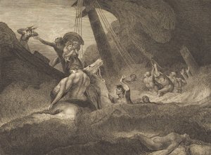 Boceto de un naufragio, 1809 de William Blake