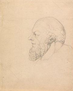 Sócrates, una cabeza visionaria de William Blake