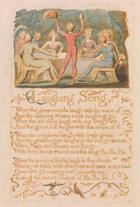 Canciones de Inocencia, Lámina 28, Canción de Risa (Bentley 15) de William Blake