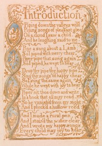 Canciones de Inocencia, Placa 3, Introducción (Bentley 4) de William Blake