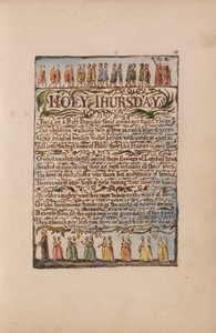 Canciones de inocencia y de experiencia, Placa 10, Jueves Santo (Bentley 19) de William Blake