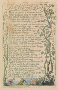 Canciones de la inocencia y de la experiencia, lámina 12, "Primavera" (Bentley 23) de William Blake