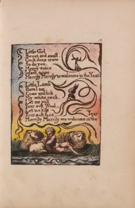 Canciones de Inocencia y de Experiencia, Lámina 12, Primavera (Bentley 23) de William Blake
