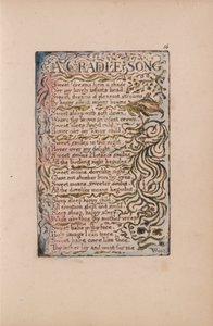 Canciones de inocencia y de experiencia, lámina 16, Una canción de cuna (Bentley 16) de William Blake