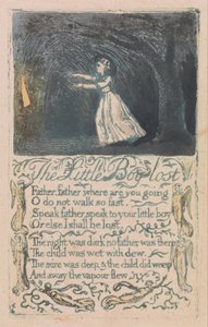 Canciones de Inocencia y de Experiencia, Placa 16, El Pequeño Niño Perdido (Bentley 13) de William Blake